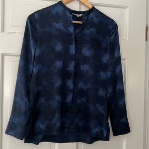 NWT  vince silk tie die button down dress shirt